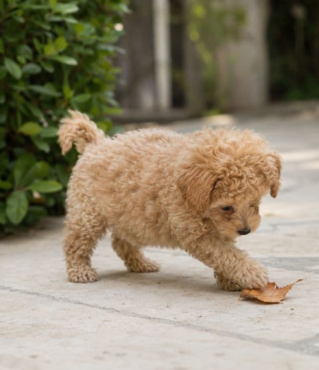 Caniche Toy de pelo rizado