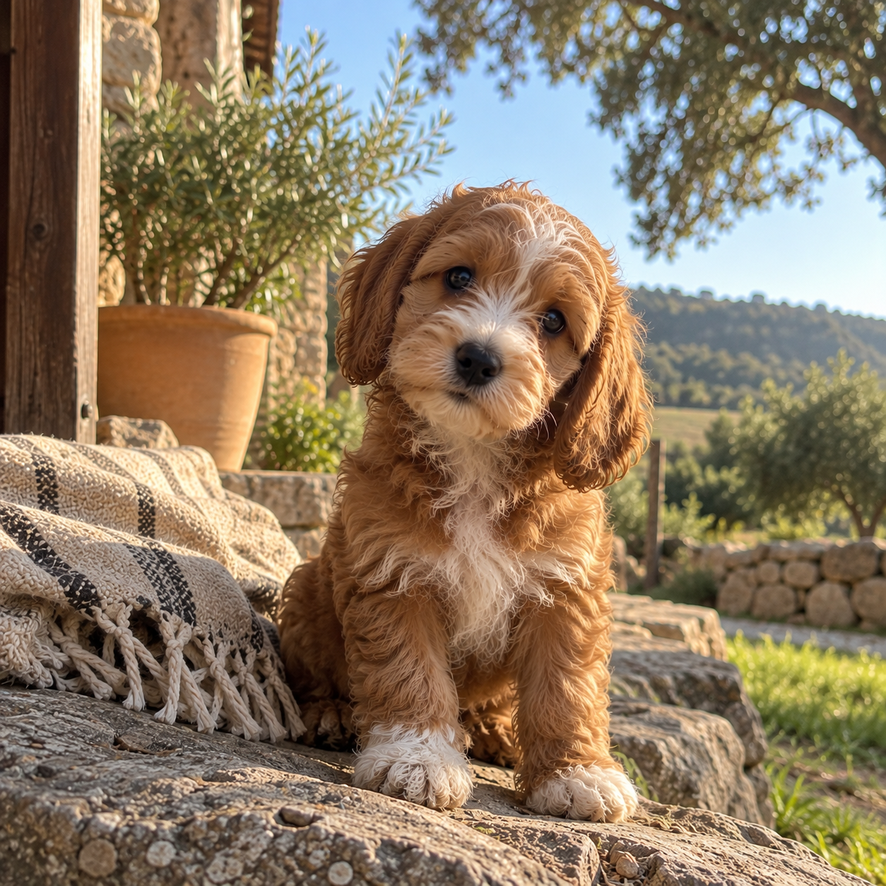 Cockapoo rojo